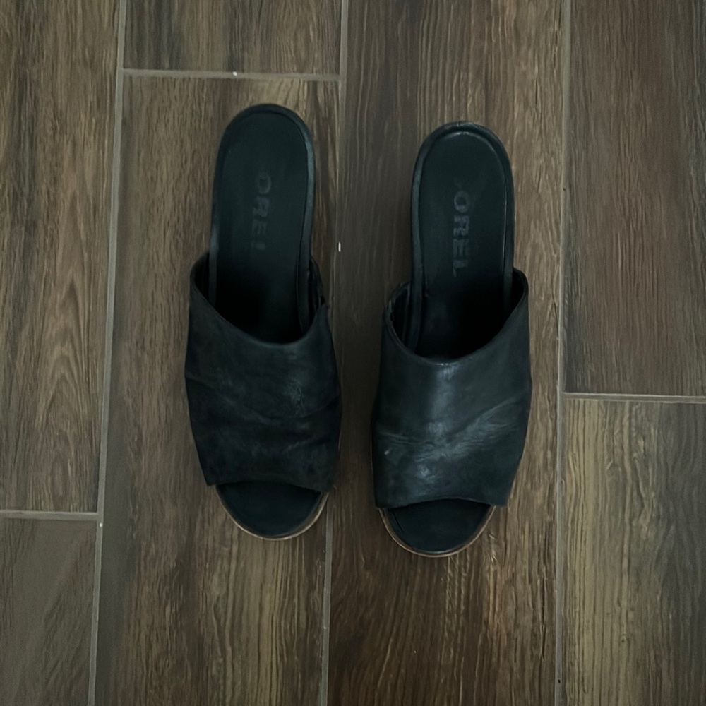 SOREL Black Wedges
